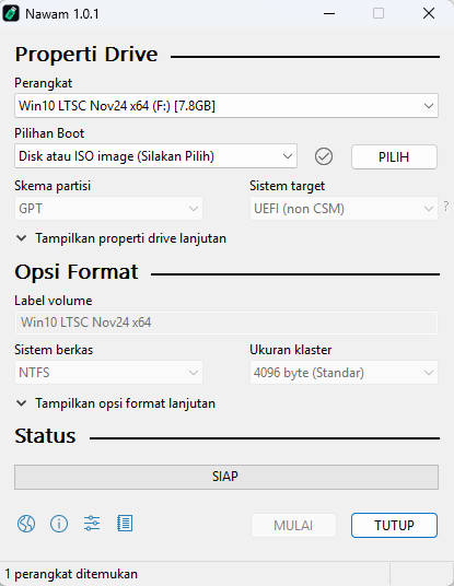 Actual Nawam application running on Windows, original image supplied by the application owner. Indonesian UI.